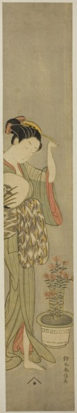 Beauty Adjusting Her Hairpin, c. 1768/69.
