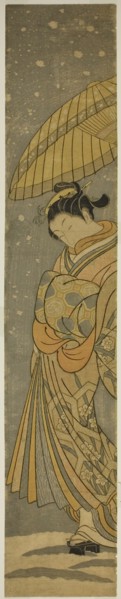 Courtesan on Parade in Falling Snow, c. 1765.