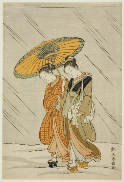 Snow on the Way Back from the Public Bath, c. 1766/67.