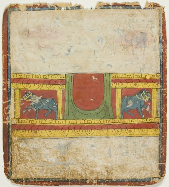 Horse Throne, from a Set of Initiation Cards (Tsakali), 14th/15th century.