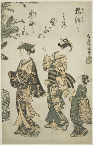 Taking a Walk on New Year's Day, c. 1755.