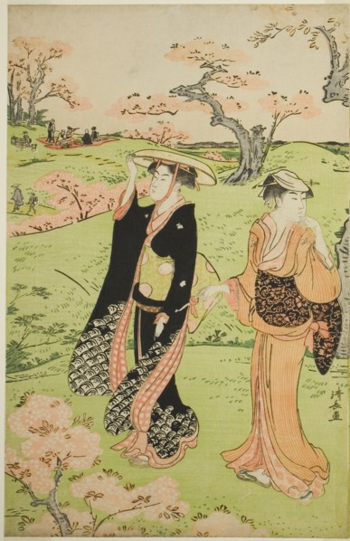 Cherry Blossom Viewing at Asuka Hill, c. 1787.