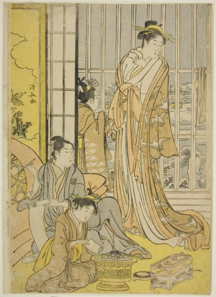 Snowy Morning in the Pleasure Quarters (Seiro yuki no ashita), c. 1789.
