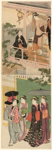 A Fan Peddler Passing Beneath a Balcony, c. 1786.