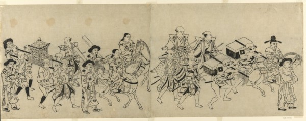 Arrival of the Korean Embassy in Edo, c. 1709.