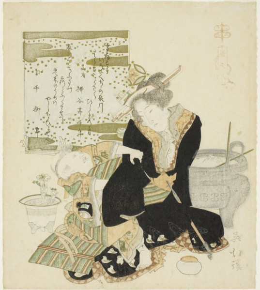 Madam Tang (Jp: To Fujin), from the series "Twenty-four Paragons of Filial Piety (Nijushiko)", c. 1825.