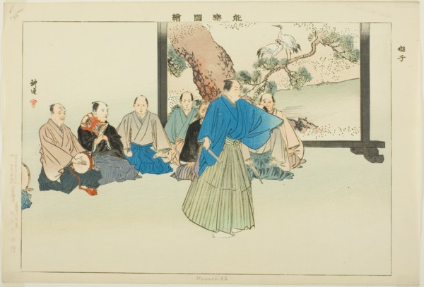 Hayashiko, from the series "Pictures of No Performances (Nogaku Zue)", 1898.