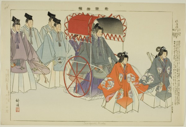 Sumiyoshi Mode, from the series "Pictures of No Performances (Nogaku Zue)", 1898.