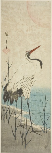 Crane and sun, c. 1843/47.