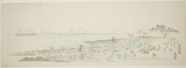 View of Goten Hill (Gotenyama no zu), from the series "Thirteen Views of the Environs of Edo", c. 1837/44.