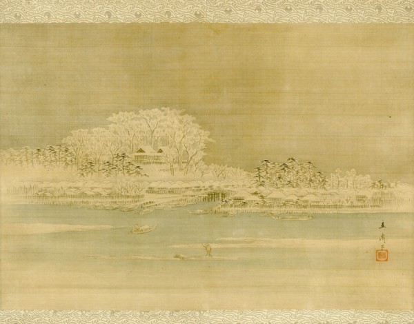 Matsuchiyama on the Sumida River, Edo period, 1856.