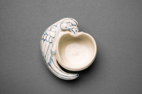 Bowl with Relief Parrot, 15th century.