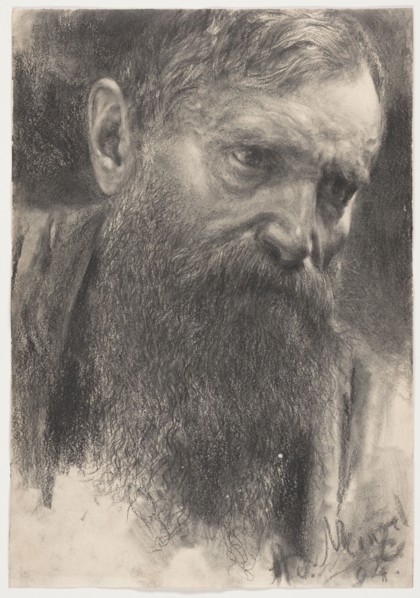Head of a Bearded Man in Half-Profile, 1894.