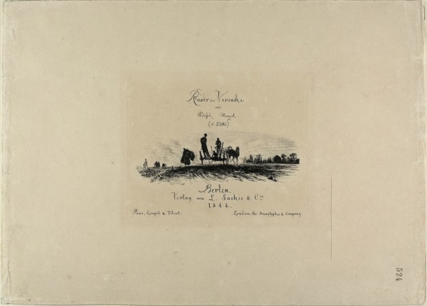 Title page, from Radierversuche, 1844.