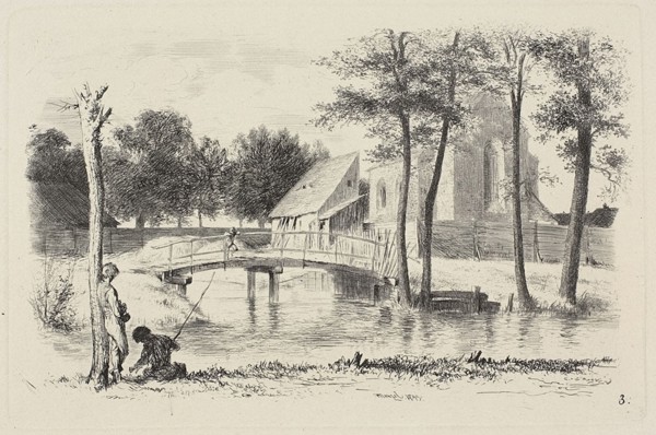 Plate three, from Radierversuche, 1843, published 1844.