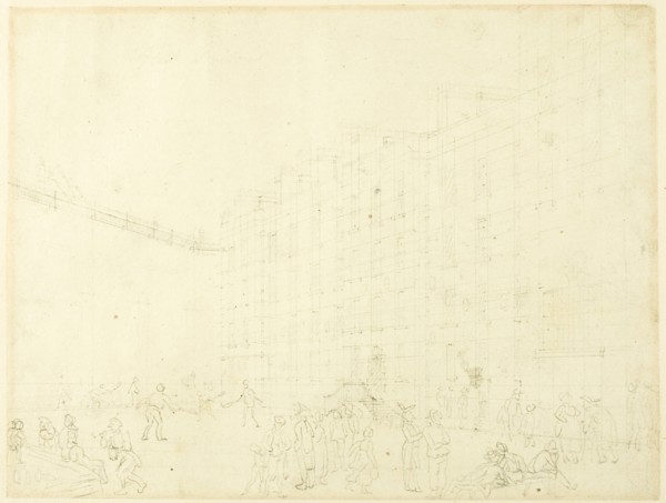 Study for Fleet Prison, from Microcosm of London, c. 1808.