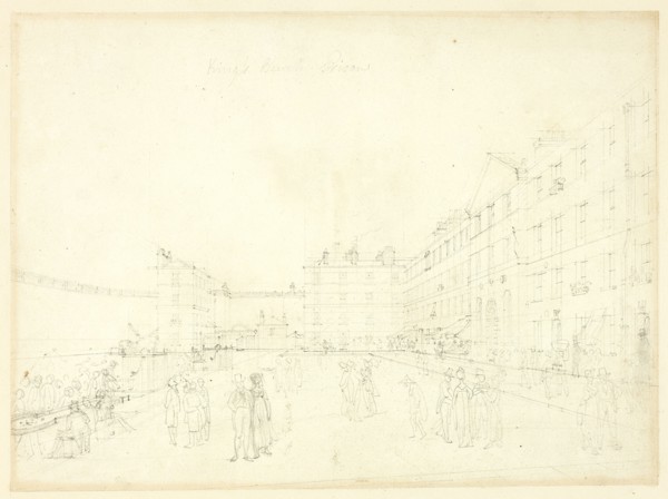 Study for King's Bench Prison, from Microcosm of London, c. 1808.