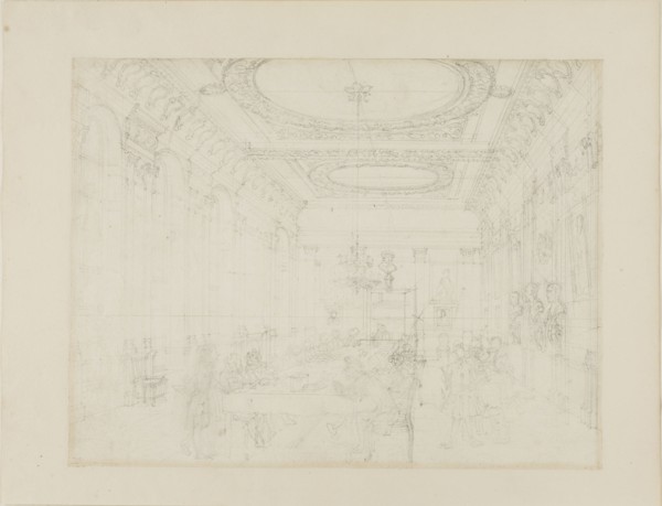 Study for The College of Physicians, from Microcosm of London, c. 1808.