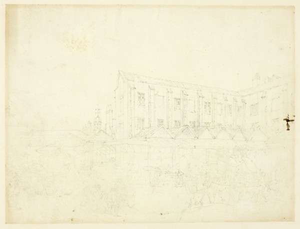 Study for Leaden Hall Market, from Microcosm of London, c. 1809.