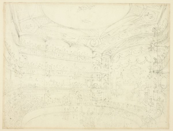 Study for Royal Circus, from Microcosm of London, c. 1809.