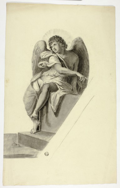 Angel Seated by Tomb, n.d.