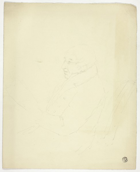 Profile of Man with Glasses Reading, n.d.