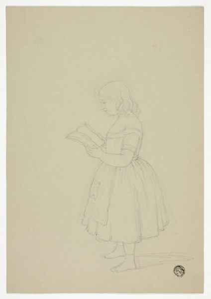 Young Girl Reading, n.d.
