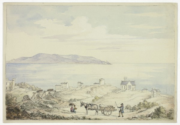 View of Dalkey from the Road, November 1843.