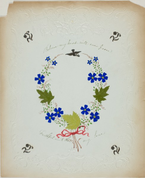 Believe My Heart Will Ever Prove (valentine), c. 1840.