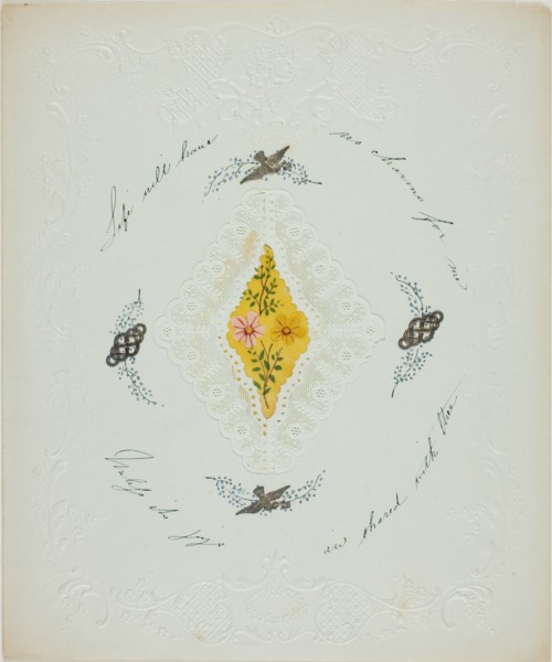 Life Will Have No Charms for Me (valentine), c. 1850.