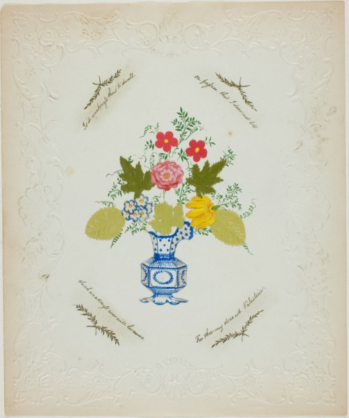 It is Weakness thus to Dwell (Valentine), c. 1850.