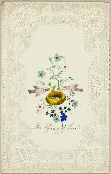 An Offering of Love (valentine), c. 1840.