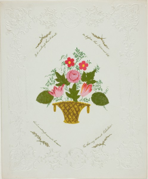 Is it Weakness thus to Dwell (valentine), c. 1840.