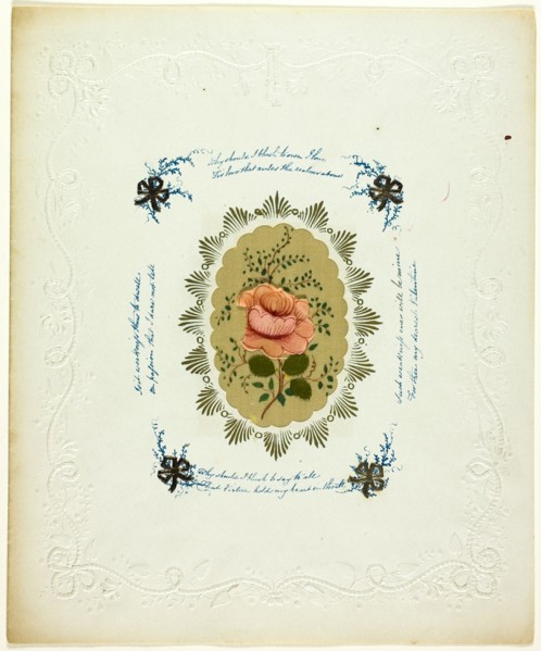 Why Should I Blush (valentine), c. 1840.