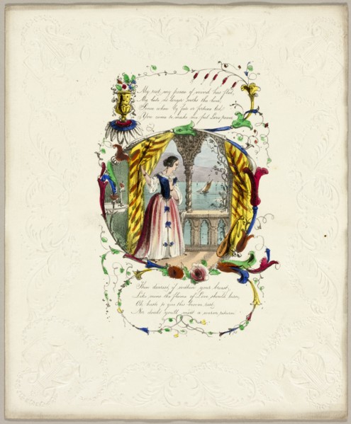 My Rest, My Peace of Mind Has Fled (Valentine), c. 1840.