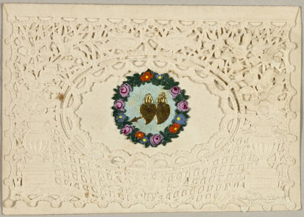 Untitled Valentine (Hearts on Fire), c. 1840.