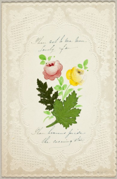 Thou Art to Me (valentine), c. 1840.
