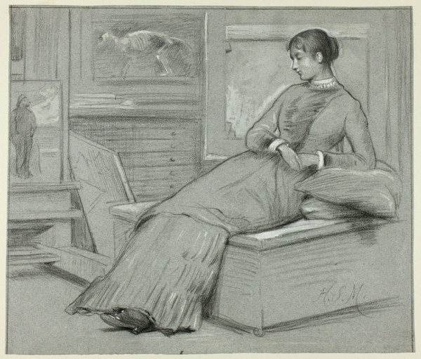 Woman Resting on a Platform, n.d.