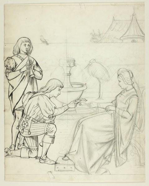 Young Man Bringing a Message to the Queen, n.d.
