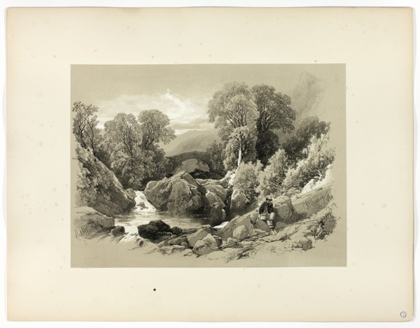 Sledde Bridge, from Picturesque Selections, 1860.