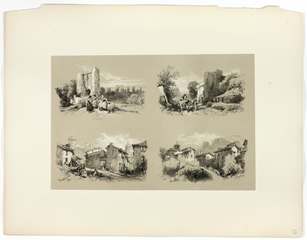 Frejus, Beaucaire, Chateau, from Picturesque Selections, 1860.