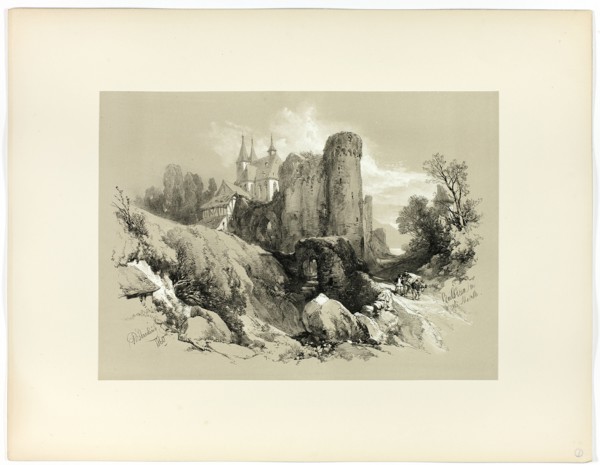 Beilstein on the Moselle, from Picturesque Selections, 1860.