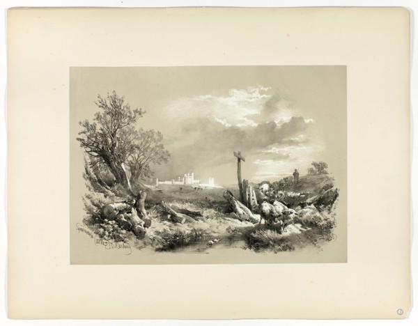 Tynemouth Castle, from Picturesque Selections, 1860.