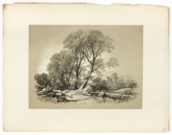 Leicester Castle, from Picturesque Selections, 1860.