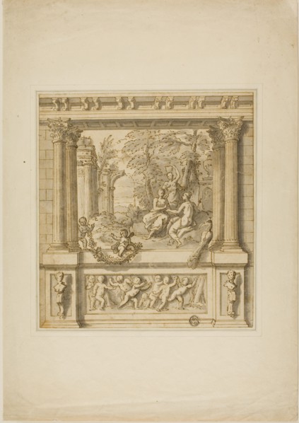 Wall Decoration with Story of Egeria & Numa Pompilius, 1695/1734.