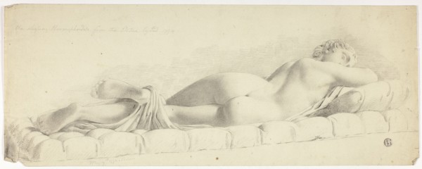 Ancient Statue of Sleeping Hermaphrodite, 1774.