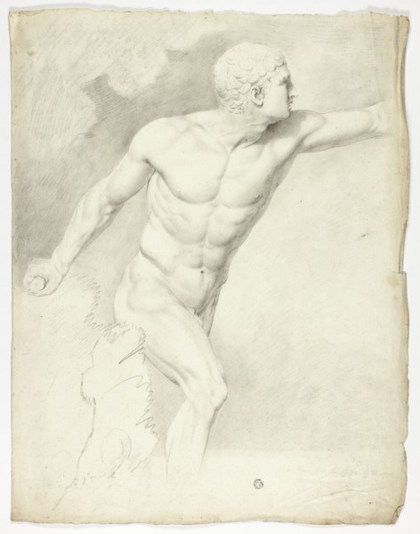 The Borghese Gladiator from the Statue in Rome, 1774.