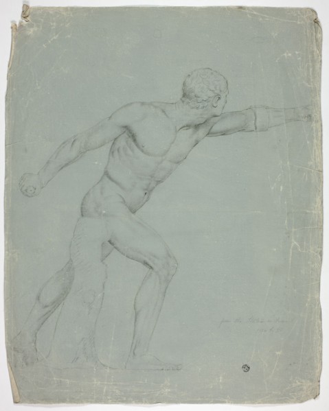 The Borghese Gladiator from the Statue in Rome, 1774.