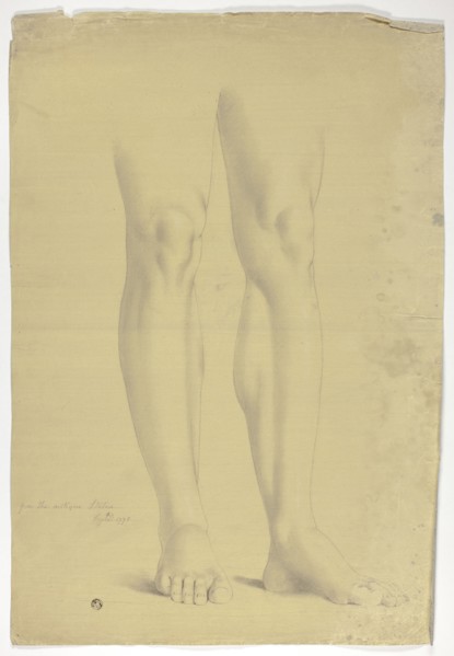 Legs after Antique Statue of Standing Figure, 1775.