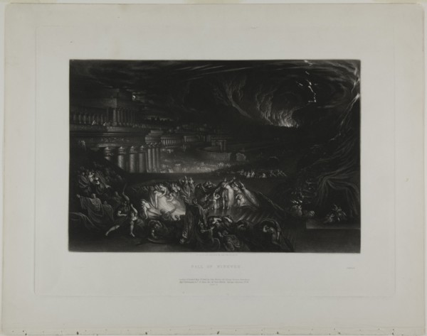 Fall of Nineveh, from Illustrations of the Bible, 1835.